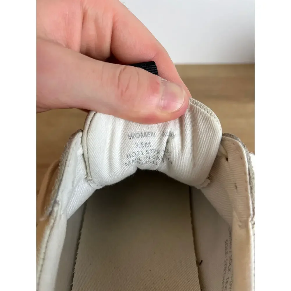 Madewell Kickoff Trainer Sneakers in Leather and Spot Dot Calf Hair Size 9.5 - Picture 8 of 11